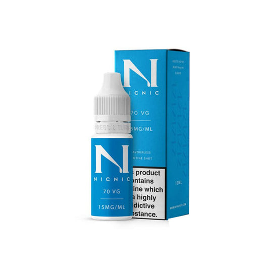 15mg Nic Nic Flavourless Nicotine Shot 10ml 70VG - vapzit
