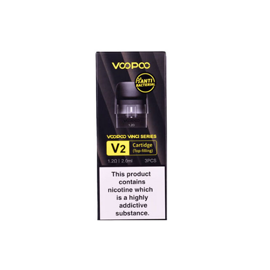 VooPoo Vinci V2 Replacement Cartridge Pods 0.8Ω/1.2Ω - 3Pcs - vapzit
